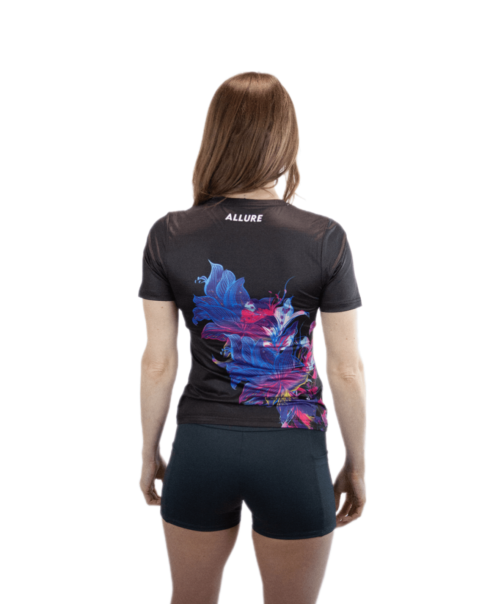 T-shirt femme de course à pied - florales – Image 4