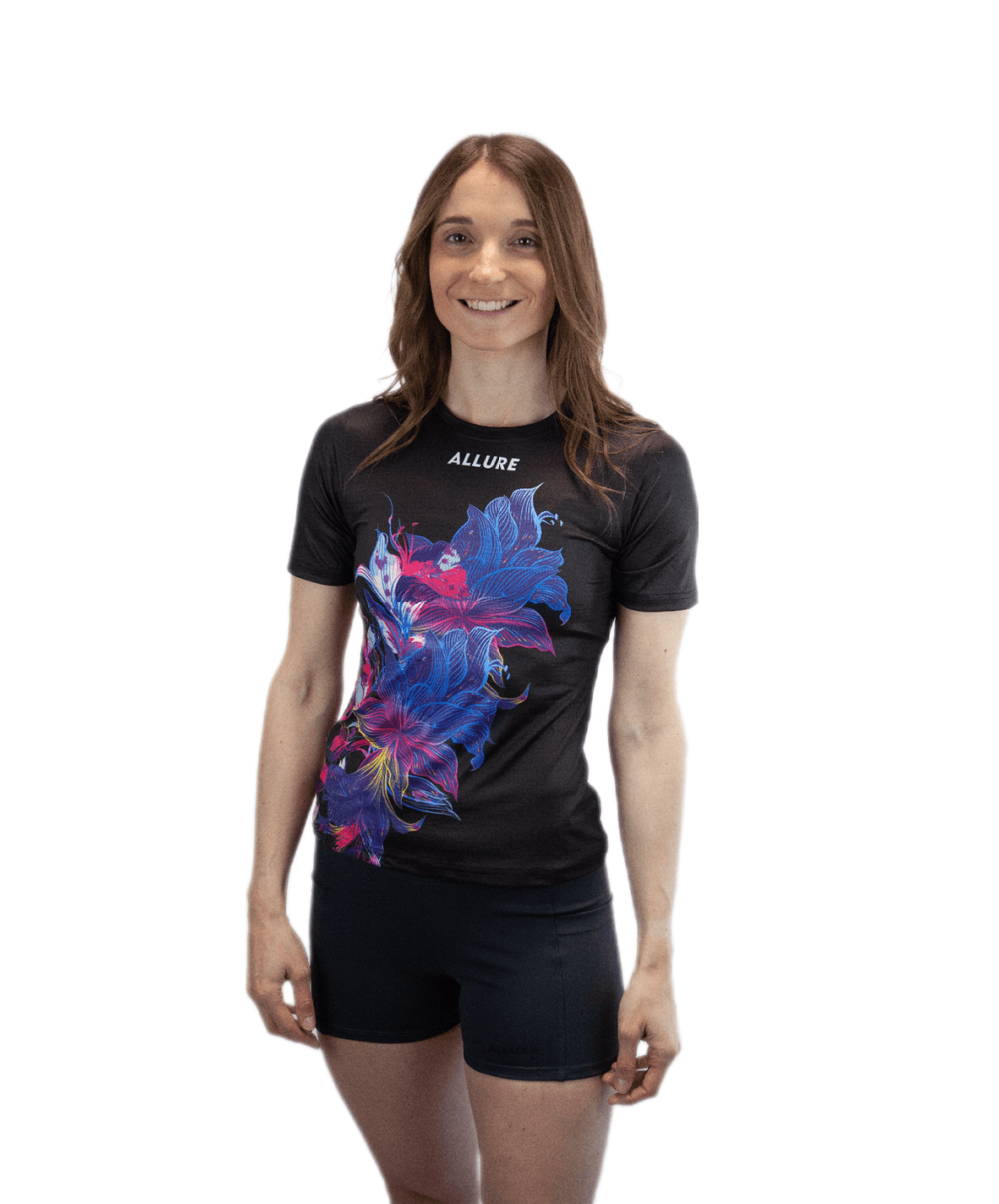 T-shirt femme de course à pied - florales – Image 2