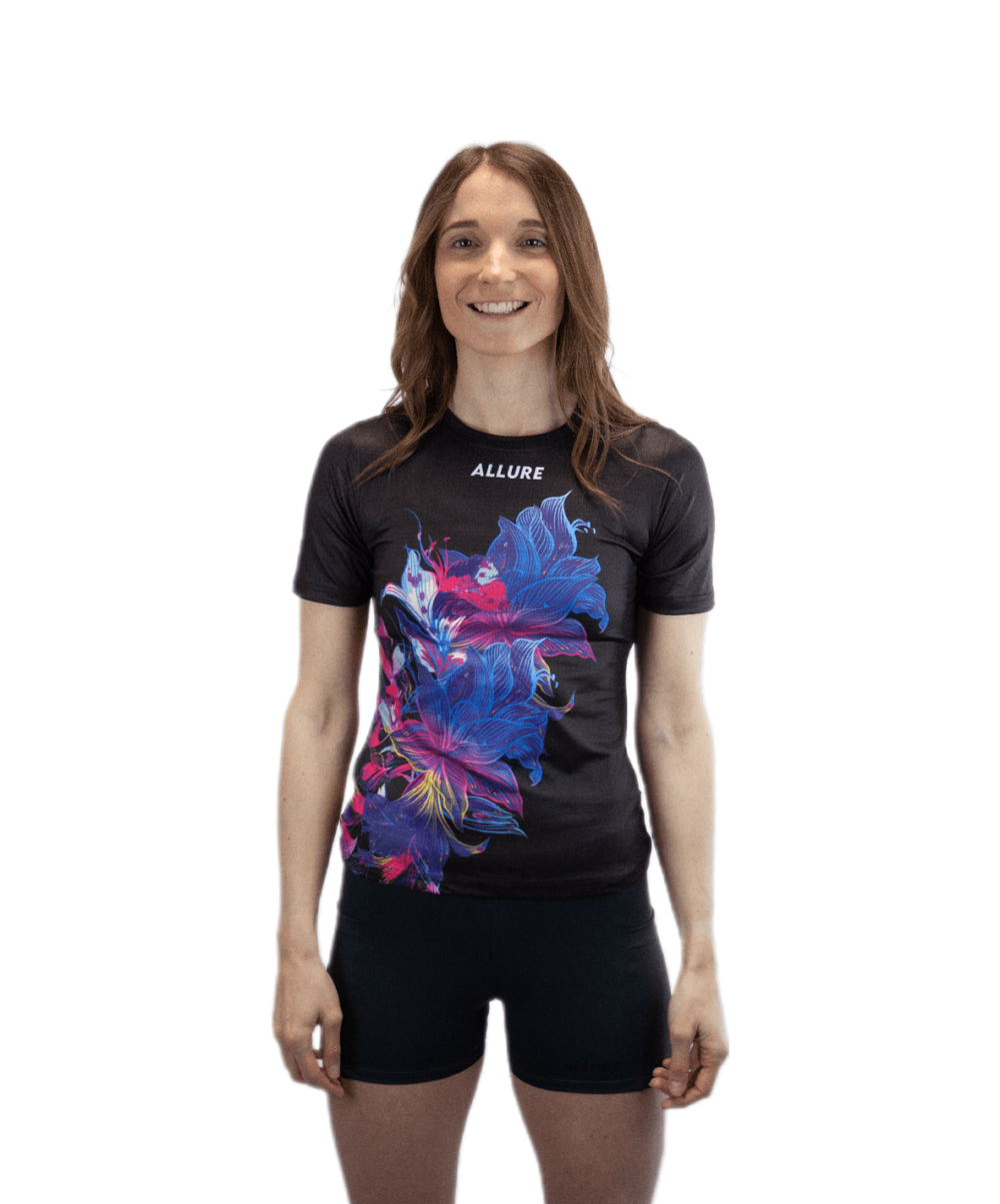 T-shirt femme de course à pied - florales – Image 3