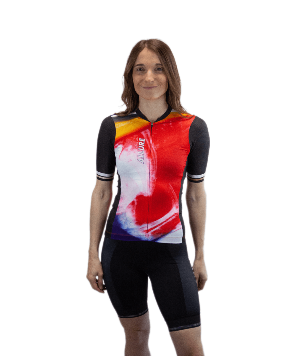 Maillot unisexe de vélo Abstract brush – Image 2
