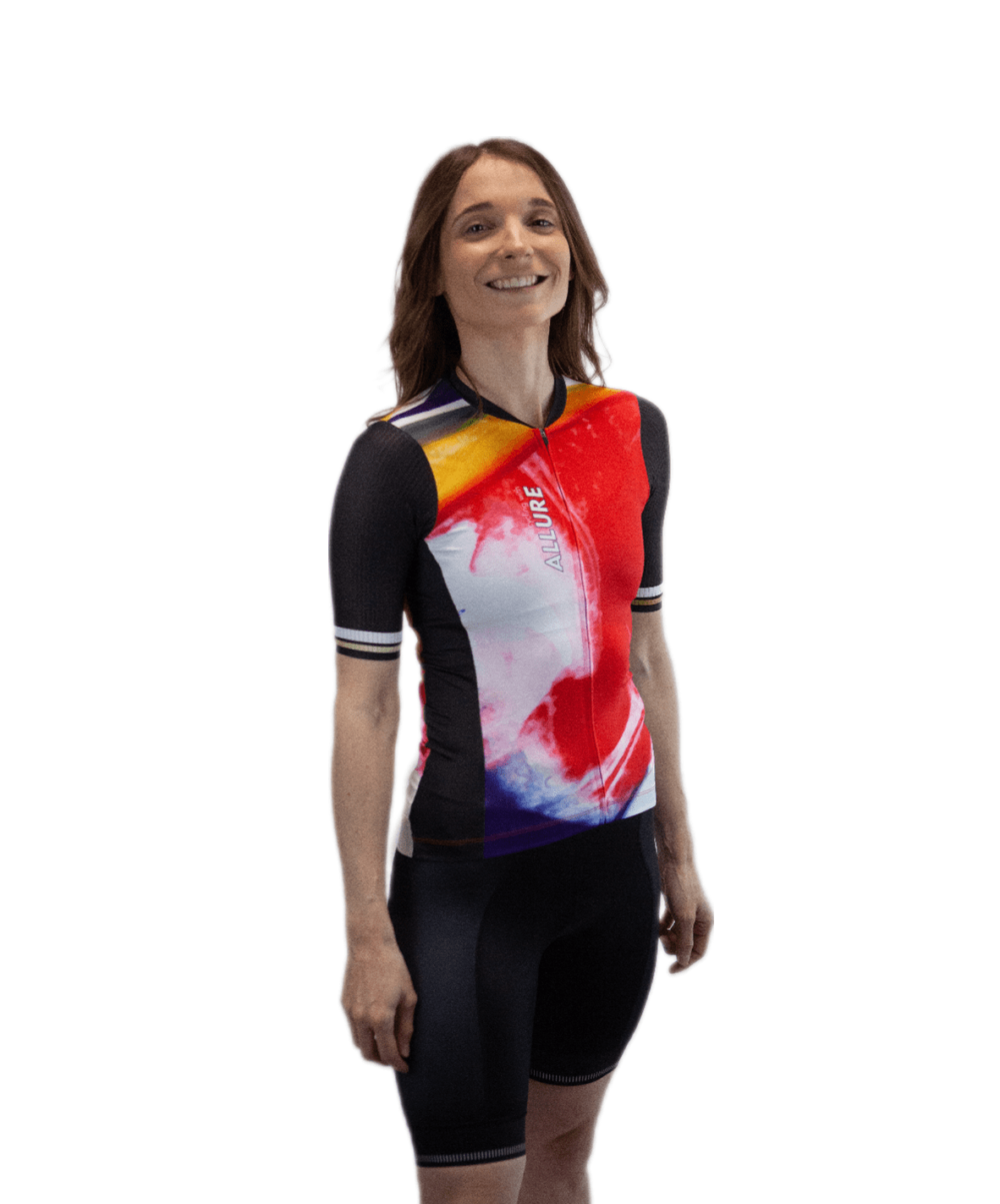 Maillot unisexe de vélo Abstract brush – Image 4
