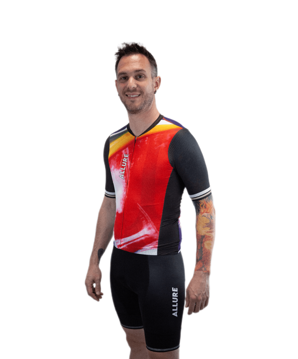 Maillot unisexe de vélo Abstract brush – Image 5