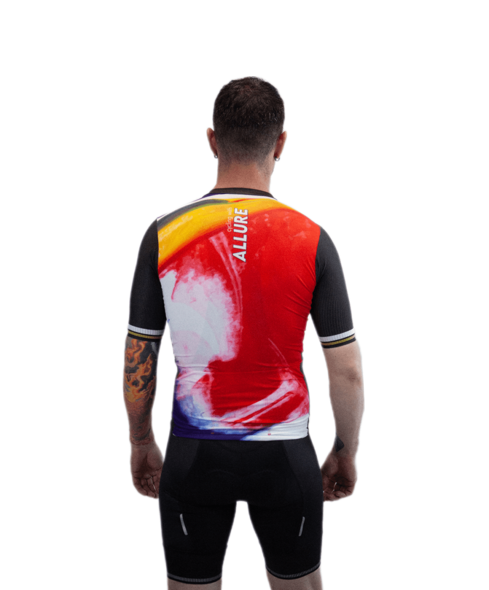 Maillot unisexe de vélo Abstract brush – Image 7