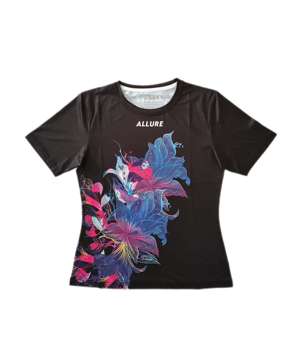 T-shirt femme de course à pied - florales – Image 5